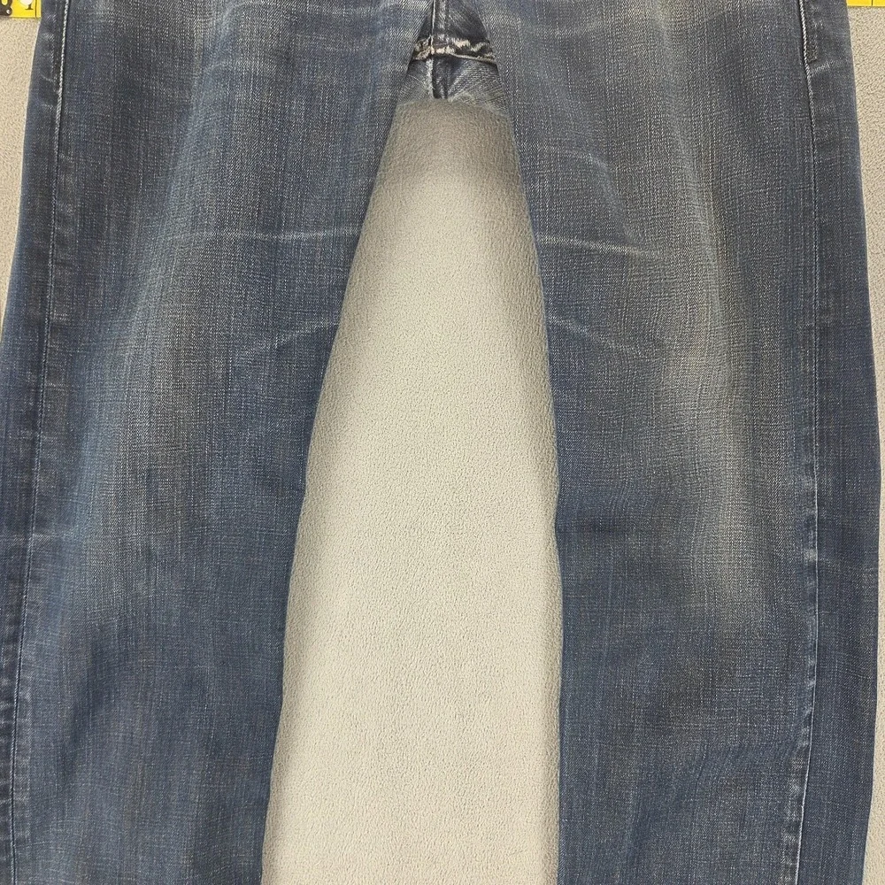 Vintage Levis 504 Jeans Mens 33x34 Blue Straight Engineered Zip Fly Medium Wash